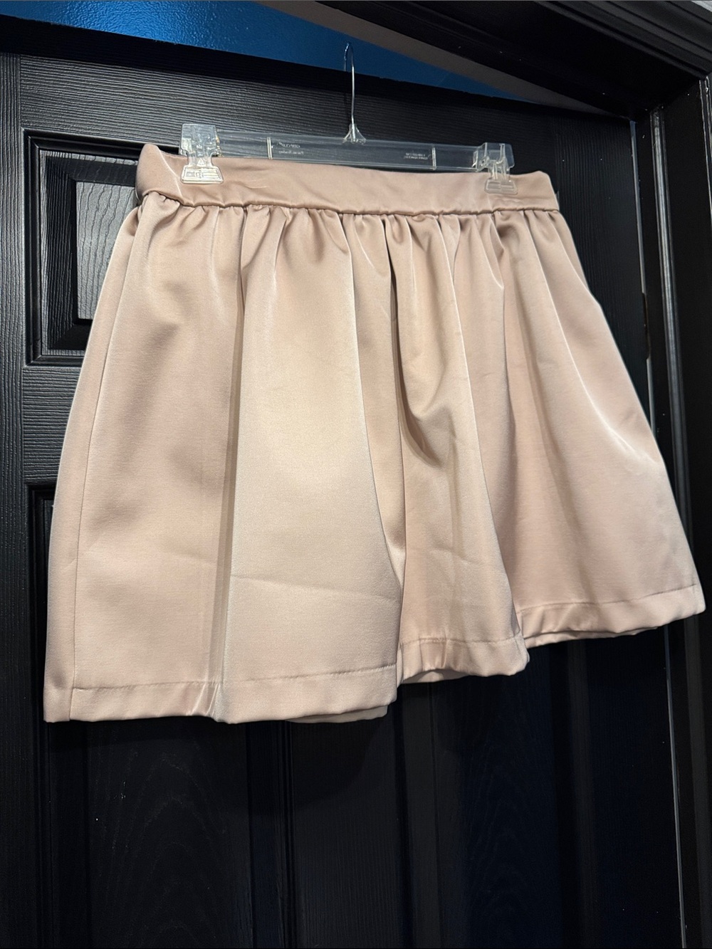 H&M Light Blush Pleated A-Line Skirt
